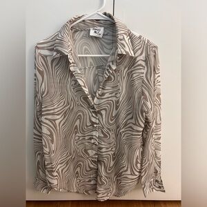 Princess Polly sheer blouse